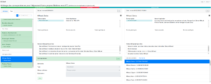 Interface de correction des erreurs